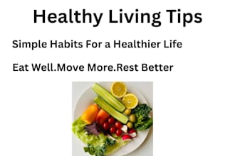 design a healthy lifestyle tips ebook in canva