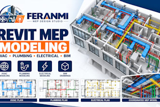 create revit mep models and building services drawings