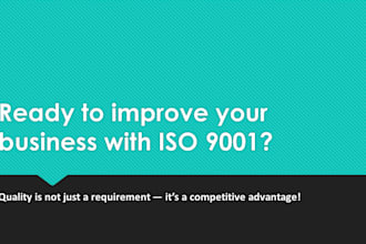 ready to improve your business with iso 9001