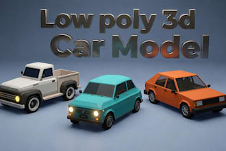 crate low poly game ready vehicles 3d car model for unity unreal and indie games