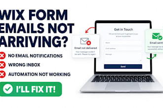 fix wix contact form email notifications not arriving, going to the wrong inbox
