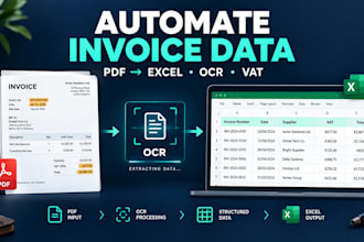 automate invoice PDF extraction with ocr to excel or google sheets