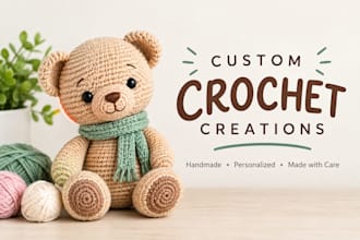 crochet handmade plushies, dolls, and amigurumi toys