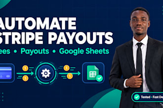 automate stripe payouts and fee tracking via make com