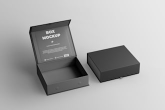 design luxury box packaging and product box design