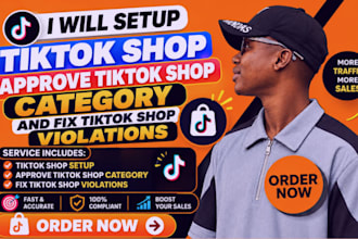 fix tiktok violation suspended shop, tiktok shop category, setup tiktok shop