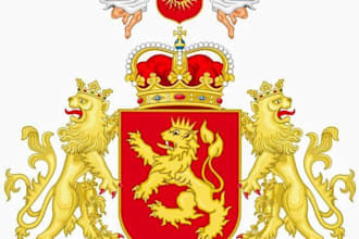 do crest, coat of arm and heraldic vintege logo design
