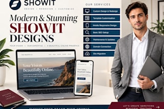 clone design, redesign showit website