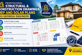 do structural and construction drawings, mep and solar plans as georgia engineer