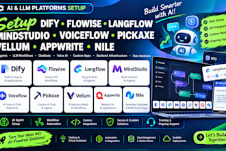 setup dify flowise langflow mindstudio voiceflow pickaxe vellum appwrite nile