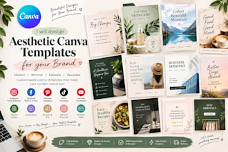 design aesthetic canva templates for you brand