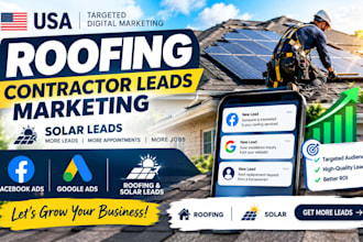 usa roofing contractor leads marketing solar leads roofing facebook google ads