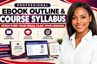 create ebook outline and effective online course syllabus