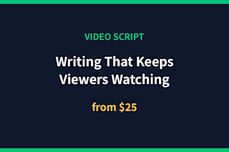 write a high retention short video script for youtube or tiktok
