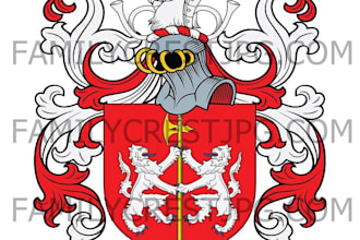 design professional family crest, coat of arms