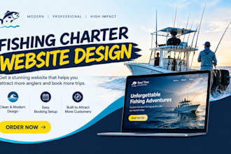 fishing charter, fishing website, charter website, fishing booking, boat charter