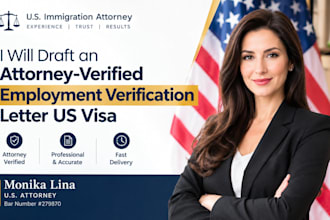 draft a cover letter, employment verification letter US visa application