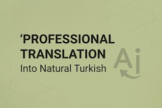 do professional ai translation and proofreading into turkish