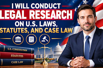 conduct legal research on US laws, statutes, and case law