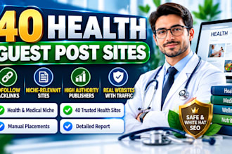 publish medical and health guest posts on high da dr sites
