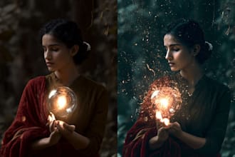 do expert photoshop, photo editing or
