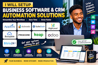 setup apptivo dubsado suitedash highlevel booqable procore keap odoo bitrix24