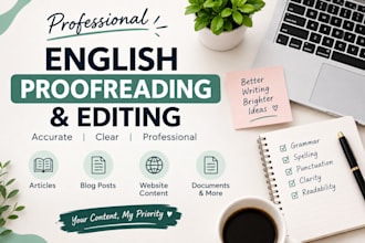 write, edit and proofread your english content