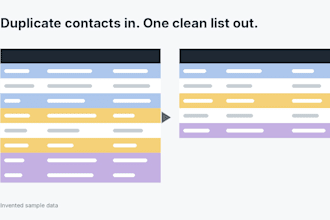 remove duplicates and merge your customer or contact list