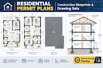 be your architect for residential permit drawings and plans