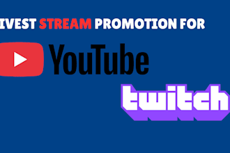 embed your twitch live stream or youtube live stream to increase viewers