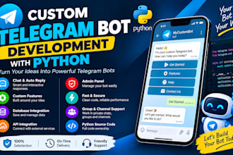 develop custom telegram bots