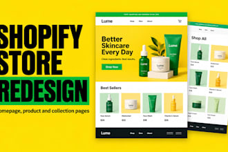 shopify store redesign shopify website design revamp shopify dropshipping store