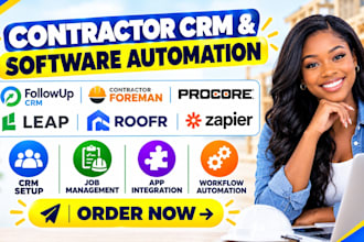 followup CRM contractor foreman procore automation leap roofr zapier integration