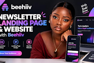setup beehiiv, beehiiv newsletter, landing page, beehiiv website, beehive