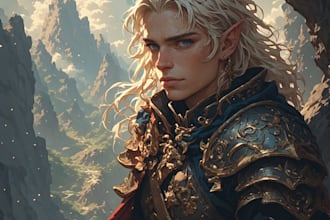 create cinematic fantasy character artwork