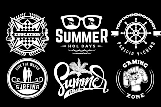 design an original retro badge logo