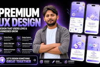 design mobile app UI UX in figma for ios and android