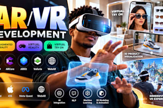 ar augmented reality, virtual try on, VR app, ai, nlp, arcore, virtual tryon app