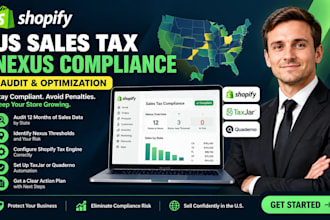 audit and optimize your shopify store for US sales tax nexus compliance