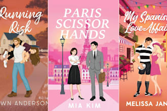 do romance book cover illustration sport romance mafia romance character artist
