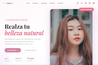 design a modern one page website for your restaurant or small business