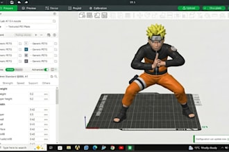 color 3d character, stl to 3mf file for multicolor 3d printing in bambu studio