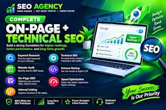 provide our agency complete on page and technical seo