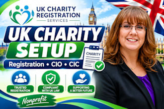 do UK charity registration charity commission cio cic nonprofit setup