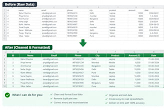 clean and format excel spreadsheets and remove duplicates