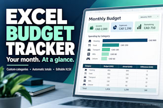 create a custom excel budget and expense tracker