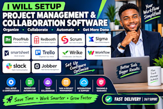 setup proofhub redbooth scrum sigma smartsheet trello soci workflow slack jobber