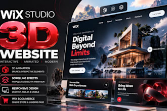 build 3d animated wix website interactive 3d wix studio scrolling website design