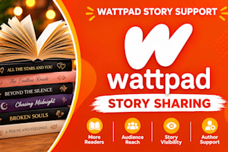 increase visibility for books, ebooks, novels, and wattpad stories