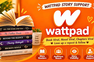 increase visibility for books, ebooks, novels, and wattpad stories
